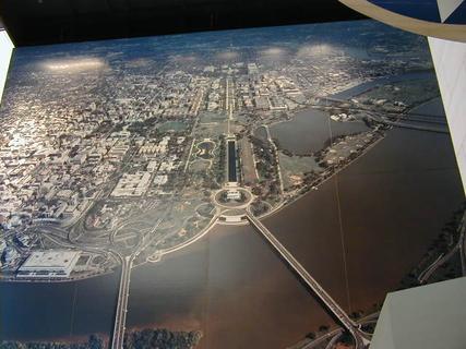 Aerial view of Washington DC<br>Location: <a href="https://www.google.com/maps/search/?api=1&query=38.88817,-77.01987" target="_new">Smithsonian National Air and Space Museum</a>